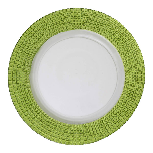 Sour Collection Lime Green Rim charger