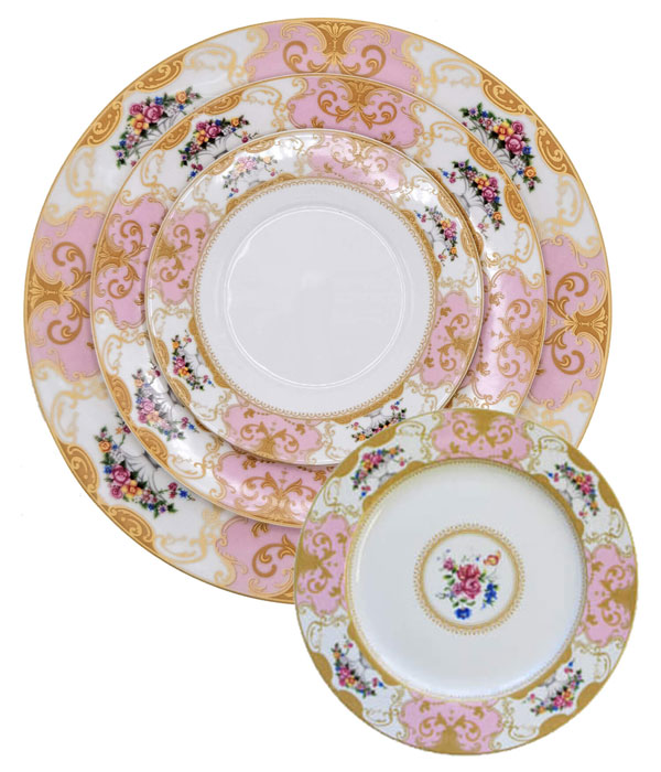 Rosaline China Set with alternate small plate