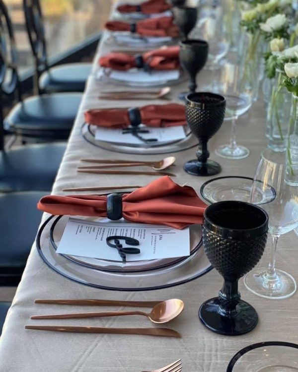 Elegant charger plate rental