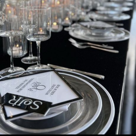 Monaco Frost charger and China, Tabletop Rental, West Palm Beach