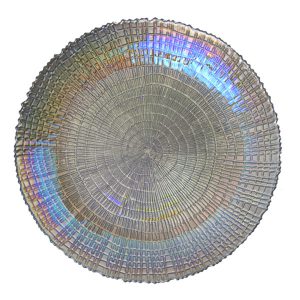 Rent The Silverish Luster Charger Plate From Different Look