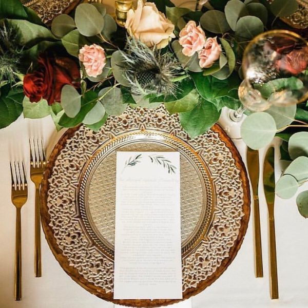 Tuscany Charger Plate, Tabletop Rental, Tampa to Vero Beach