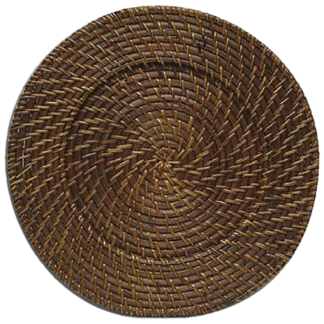 Rent The Wicker Charger Plate From Different Look