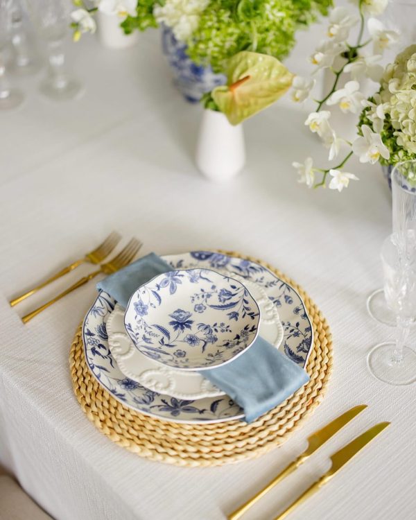 Tabletop Rental Francesca China Collection Ft Lauderdale