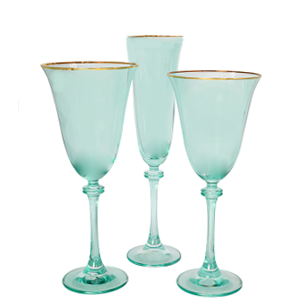 Rent The Giselle Aqua Glassware From Different Look