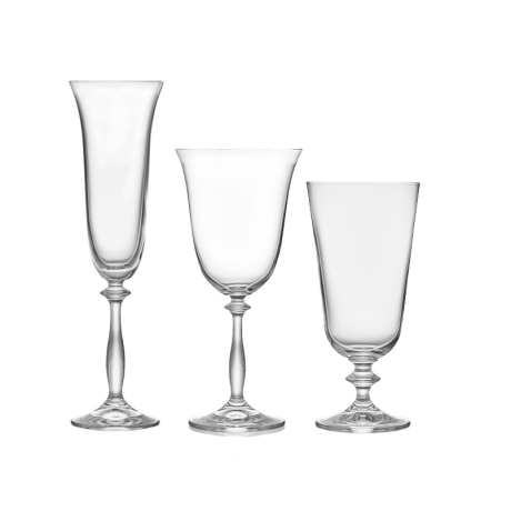 Grace Glassware Collection, Grace Universal Wine Glass, Grace Champagne Glass, Grace Water Goblet