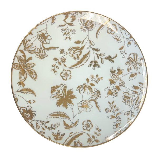 Verona Metallic Gold and White Charger Plate