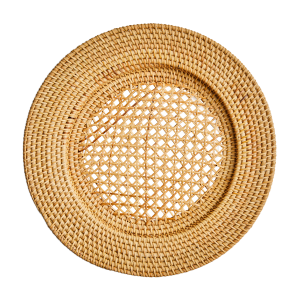 Honey Rattan Charger Plate