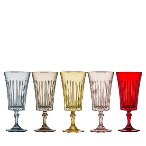 Timeless Colored Water Goblet Collection, Timeless Blush Water Goblet, Timeless Smoke Water Goblet, Timeless Gold Water Goblet, Timeless Cranberry Water Goblet, Timeless Indigo Water Goblet